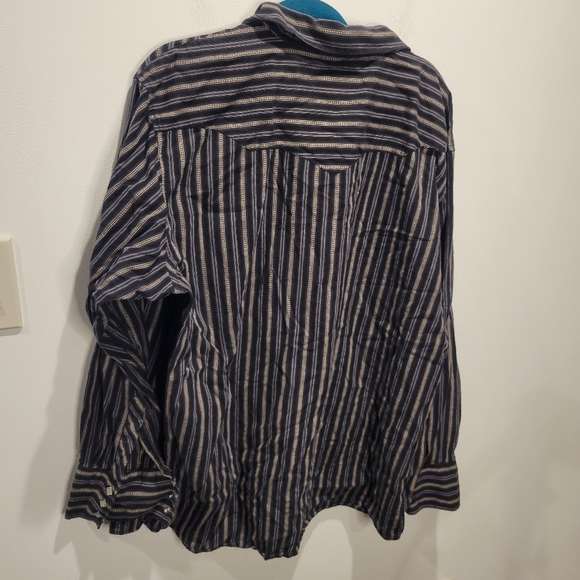 White Horse Ranch Mens Size XXL Western Blue Button Down Shirt - Picture 4 of 6